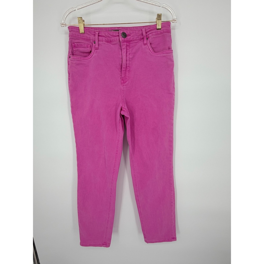 Kut from the Kloth Womens Magenta Pink High Rise Skinny Jeans Size 10L Stretch